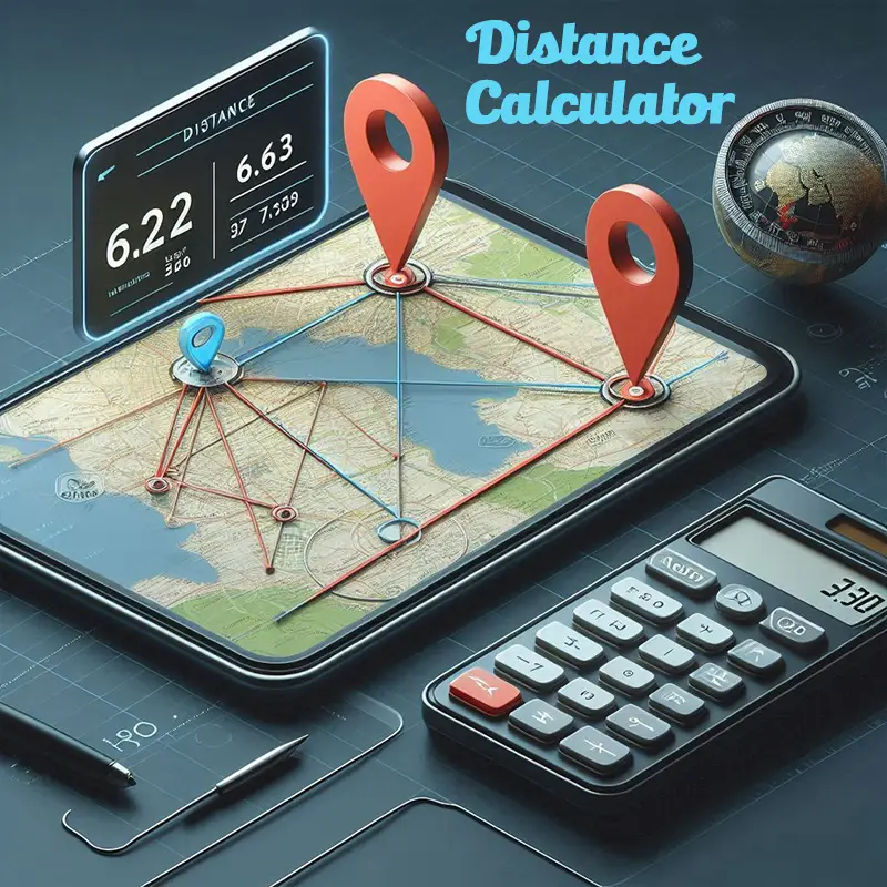 Distance Calculator using Map Coordinates