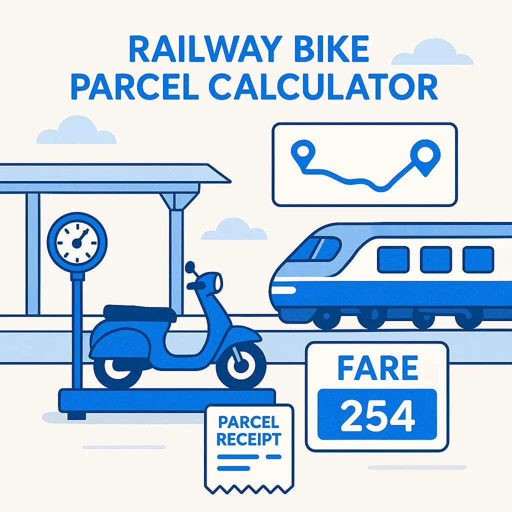 Railway Bike Parcel Charges Calculator